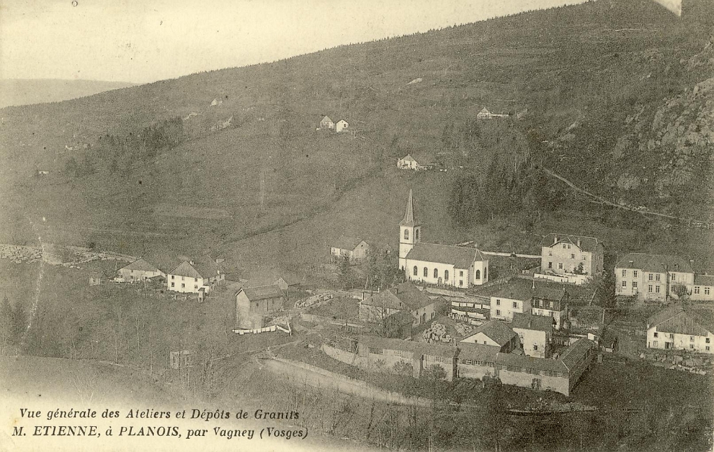 Vue générale des Ateliers et Dépôts de Granits. - M. Etienne, à Planois, par Vagney.JPG